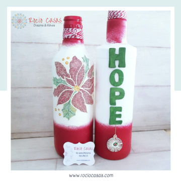 botellas navideñas